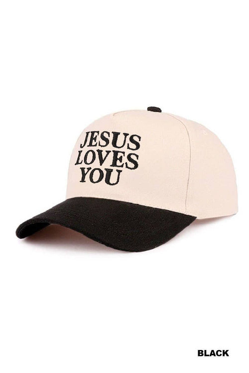Jesus Loves You 2 Tone Cap